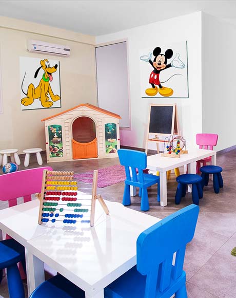 Play area for younger guests